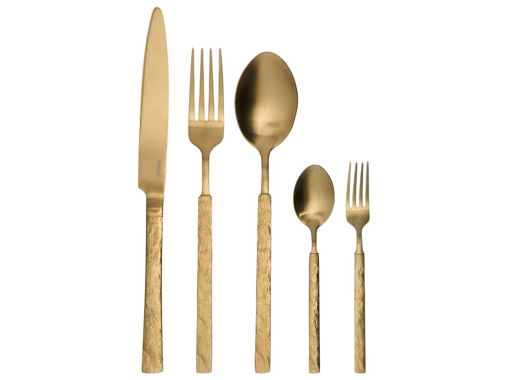 Set de 30 couverts BIGOLI Doré