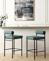 Set di 2 sedie alte AMAYA Foglia di tè_885333