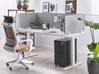 Desk Screen 180 x 40 cm Light Grey WALLY_800757