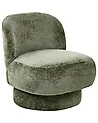 Swivel Armchair AYLO Chenille Green