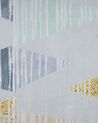 Teppich grau-gelb 160 x 230 cm Dreieck-Motiv Kurzflor YAYLA_755204
