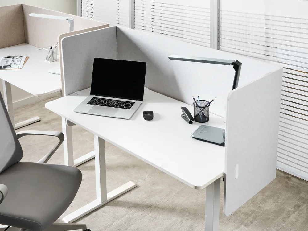 Desk Screen SOLOA 210 x 61 cm Off-White