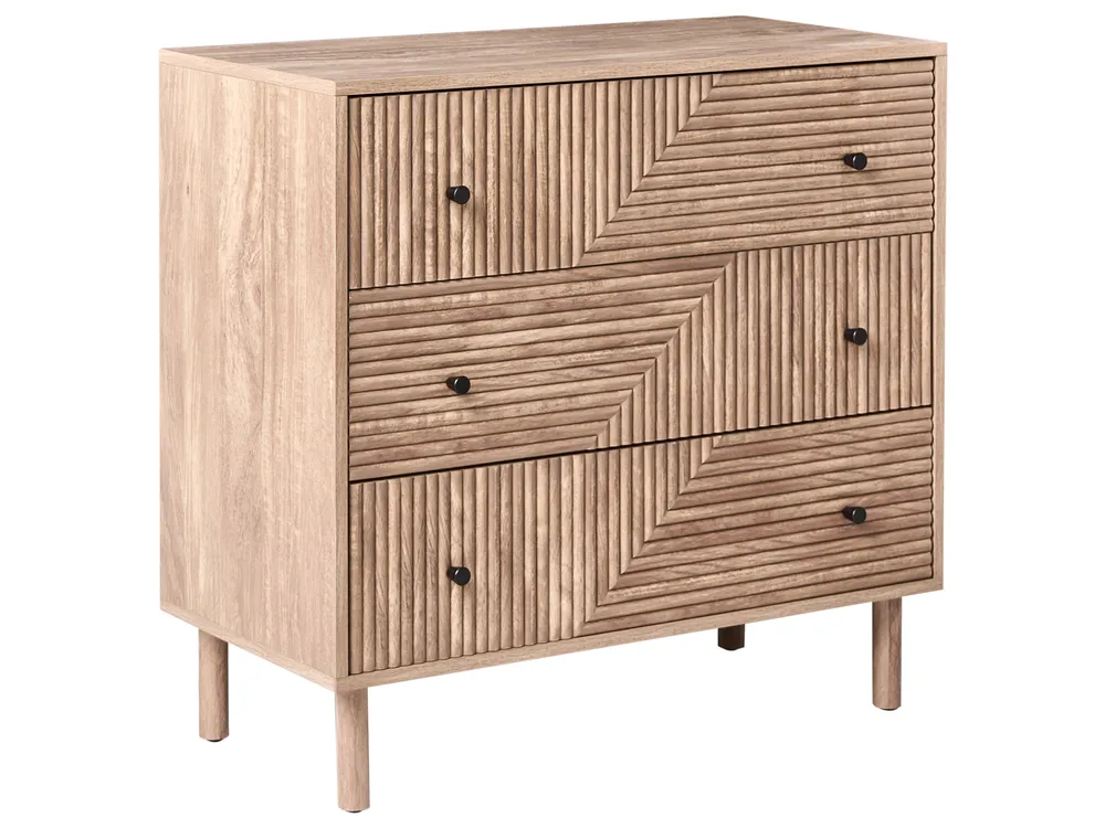 3 Drawer Chest RONGE Light Brown