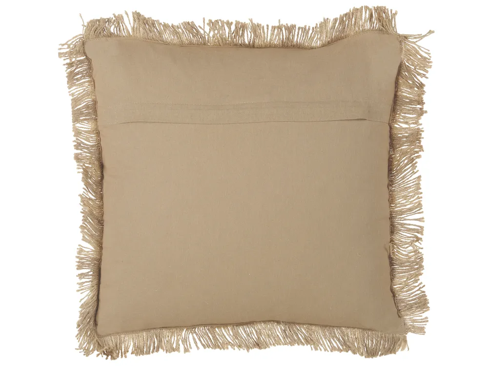 Cuscino decorativo CIRSIUM 45 x 45 cm Iuta Beige A strisce_887594