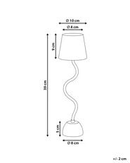 Wireless LED Table Lamp VOUGA with Dimmer Metal Black_940330
