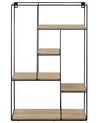 Scaffale da muro nero/marrone chiaro LAUREL_783027