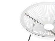 Bistro Set ACAPULCO II PE Rattan White_811584