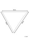 Shade Sail Triangle 300 x 300 x 300 cm Off-white LUKKA_800571