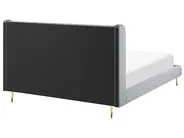 Bed Velvet FORBACH 180 x 200 cm (EU Super King) Grey_819121