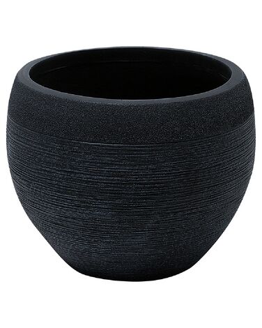 Cache-pot en pierre noire 38x38x30 cm ZAKROS