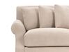 2 Seater Fabric Sofa Beige EIKE_918036
