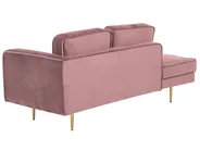 Right-Hand Chaise Longue MIRAMAS Velvet Pink_754017