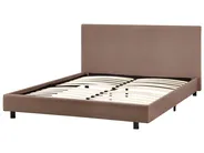 Bed Boucle ALBI 140 x 200 cm (EU Double) Brown_981589
