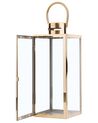 Steel Candle Lantern 34 cm Brass CYPRUS_722992
