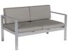 Loungeset 4-zits aluminium donkergrijs SALERNO_679546