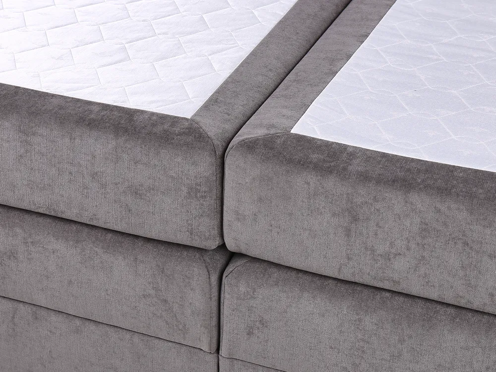 Divan Bed with Storage DYNASTY Fabric Taupe 180 x 200 cm (EU Super King)_953971