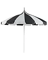 Market Parasol 245 cm MINOA Black/ White