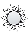 Wall Mirror AROEK 61 cm 61 cm Rattan Black
