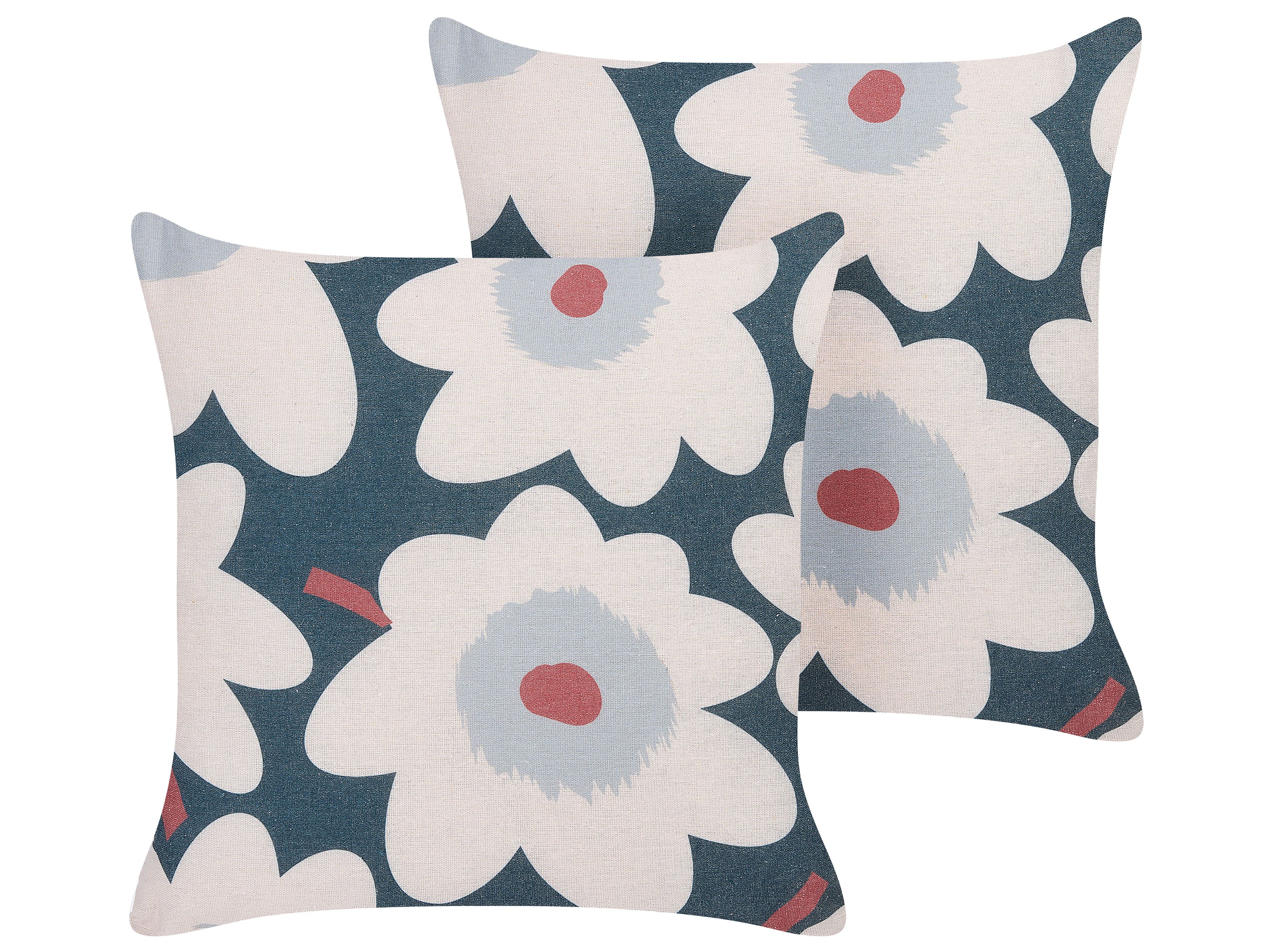 Set di 2 cuscini cotone beige 45 x 45 cm PSILOTALES