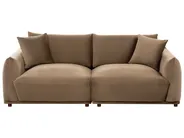 Sofa 3 Seater JUBEK Velvet Brown_1074497