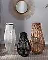 Lantern TONGA 56 cm Bamboo Black