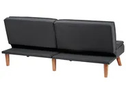 Sofa Bed 3 Seater RONNE Fabric Black_912330
