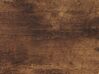 Mesa auxiliar madera oscura/negro ⌀ 50 cm ORICK_821109