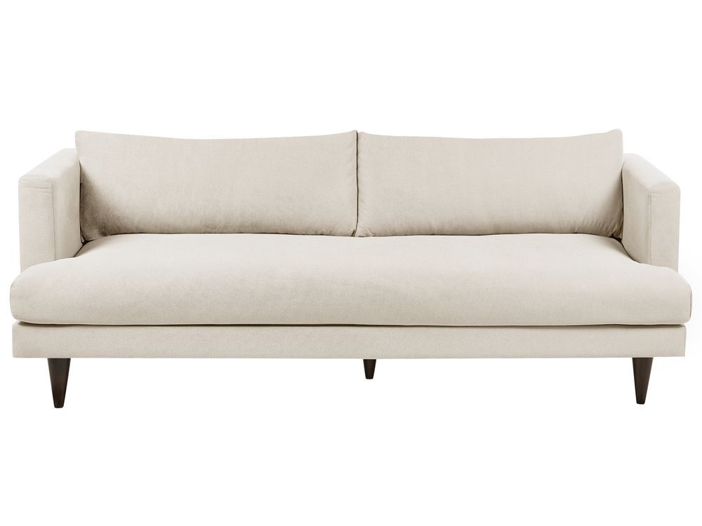 Sofa 3 Seater JARPEN Fabric Light Beige