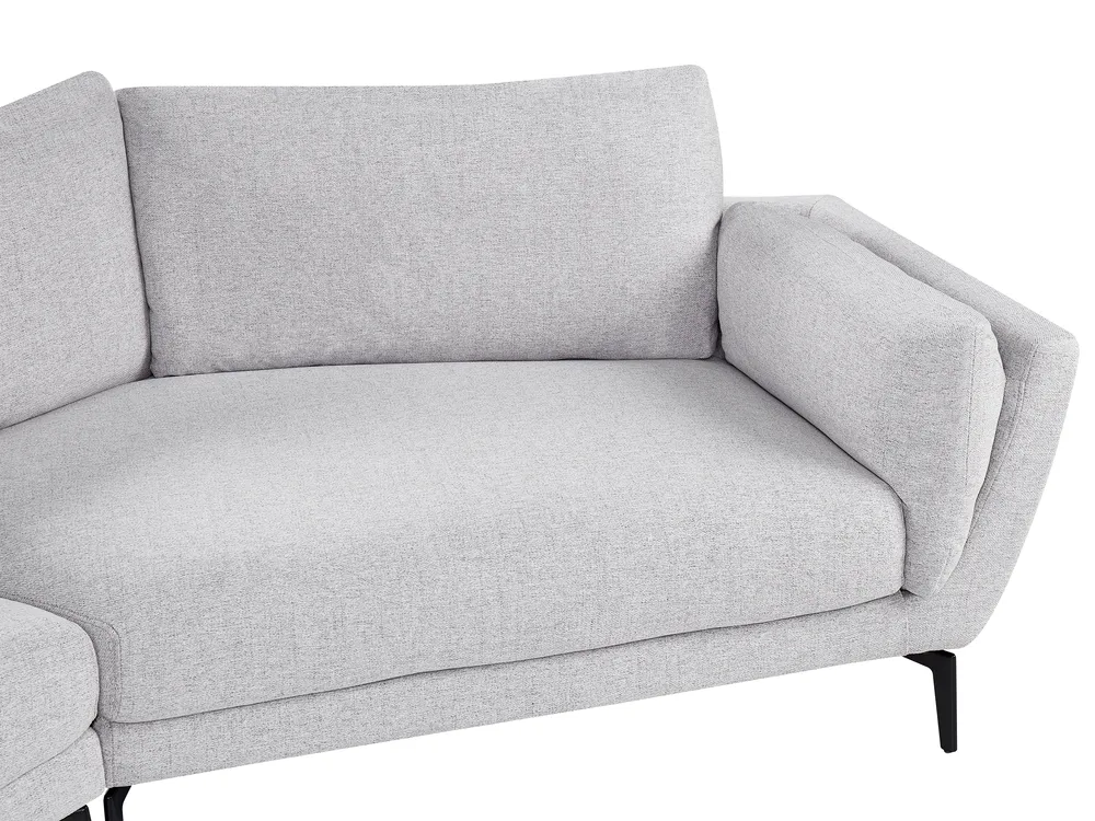 Sofa 3 Seater KANSSELI Fabric Light Grey_951083