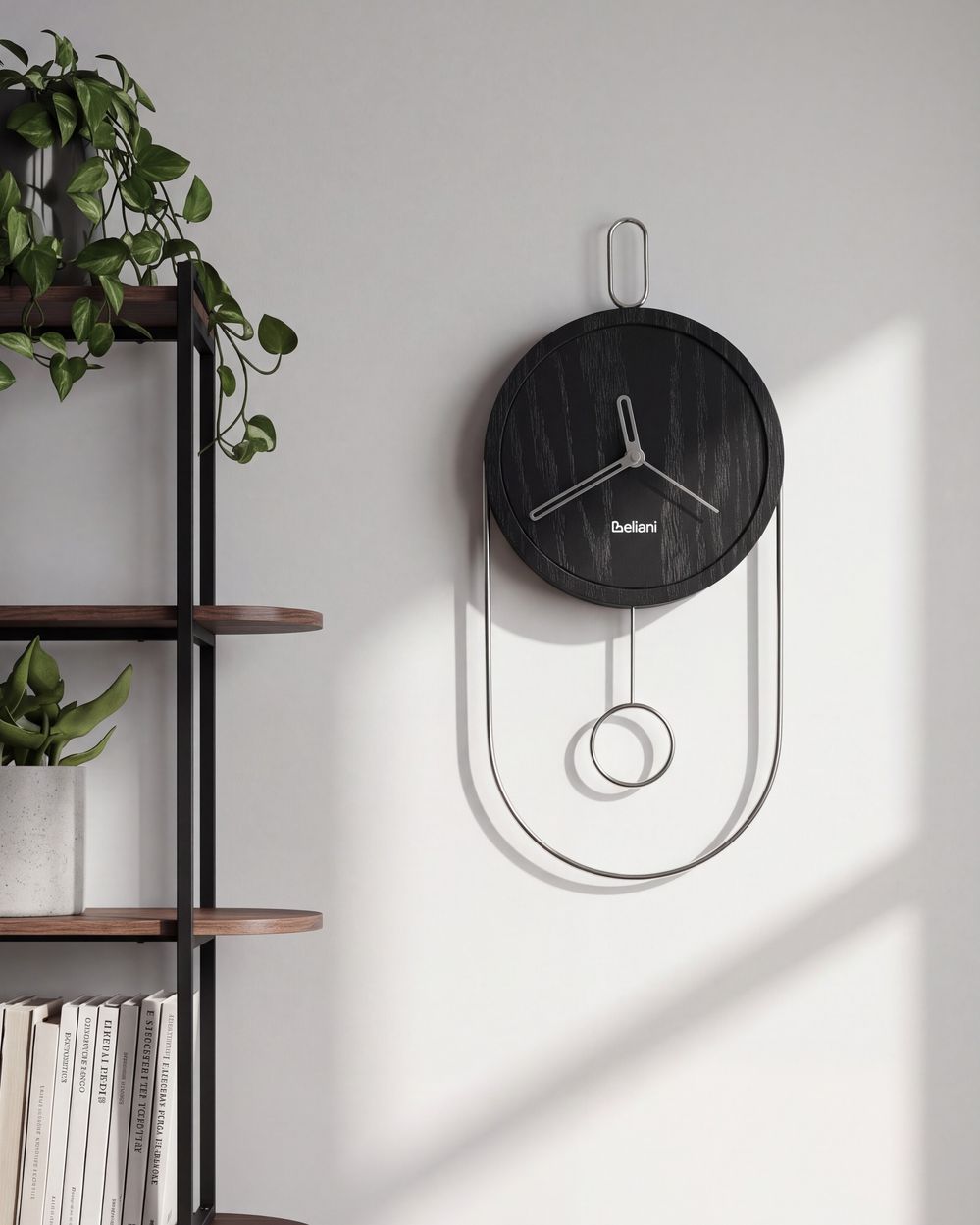 Vægur SIERRE 20 cm Sort