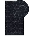 Fekete műnyúlszőrme szőnyeg 80 x 150 cm THATTA_858405