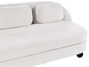 Sofa 3 Seater FANSEN with Cushion Fabric Off-White_950822