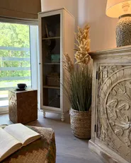 Vitrine mit Glastüren TINGLEDALE 40 cm Weiss_1163762