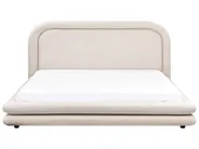 Bed Faux Linen LAVARDENS 180 x 200 cm (EU Super King) Light Beige_970894