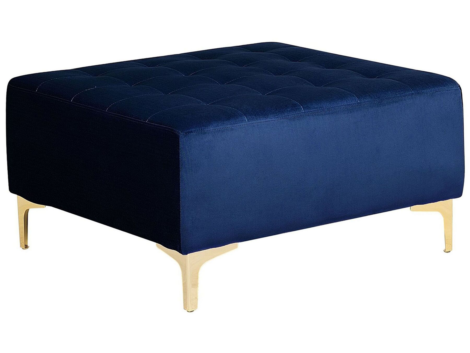 Velvet Ottoman Navy Blue ABERDEEN_737732