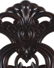 Set of 2 Garden Chairs BOVINO Metal Dark Brown_797590