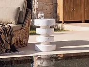 Masă laterală BIVONGI 30 cm 30 cm Terrazzo alb_1192759