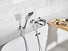Wall Mounted Bath Shower Mixer Tap BALNEARIO Silver