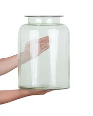 Wazon na kwiaty VINDALOO 35 cm Szkło Jasnozielony_870680