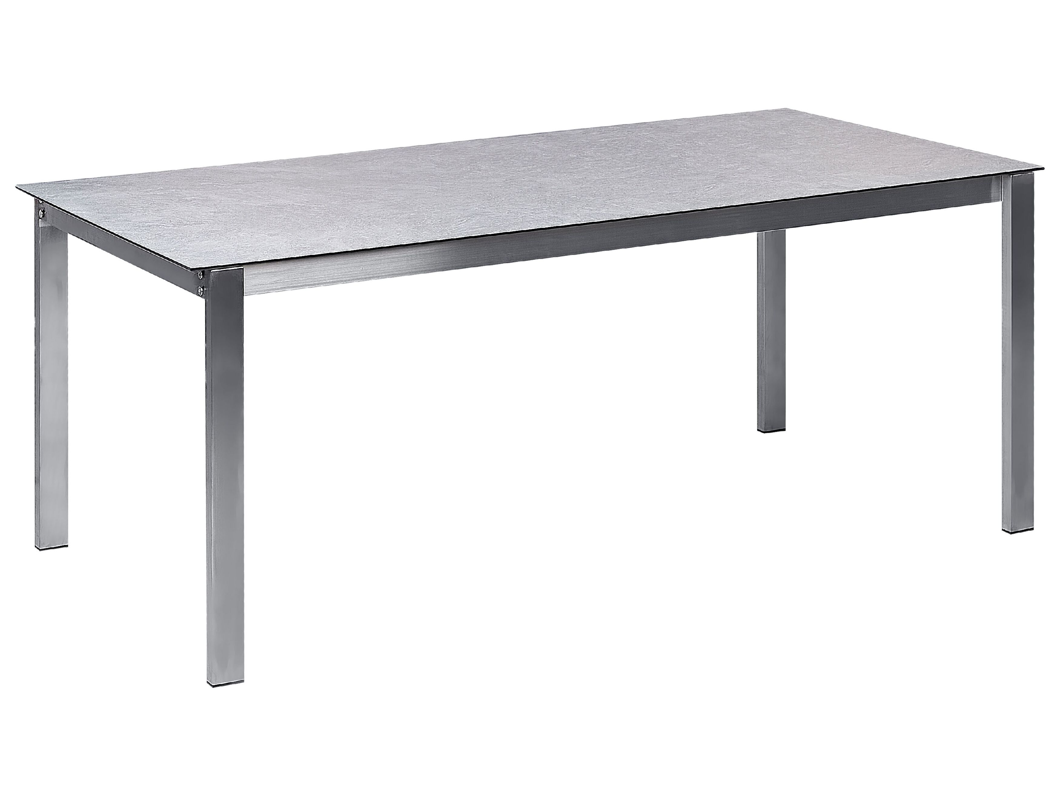 Gartentisch COSOLETO 180 cm 90 cm Glas Grau Beliani.de