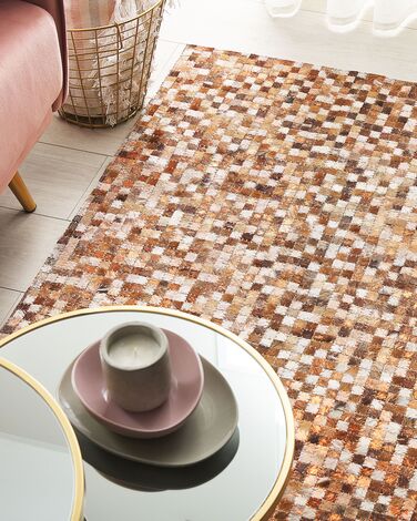 Cowhide Area Rug Brown 160 x 230 cm TORUL