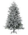 Künstlicher Weihnachtsbaum schneebedeckt 180 cm weiss BASSIE_783332