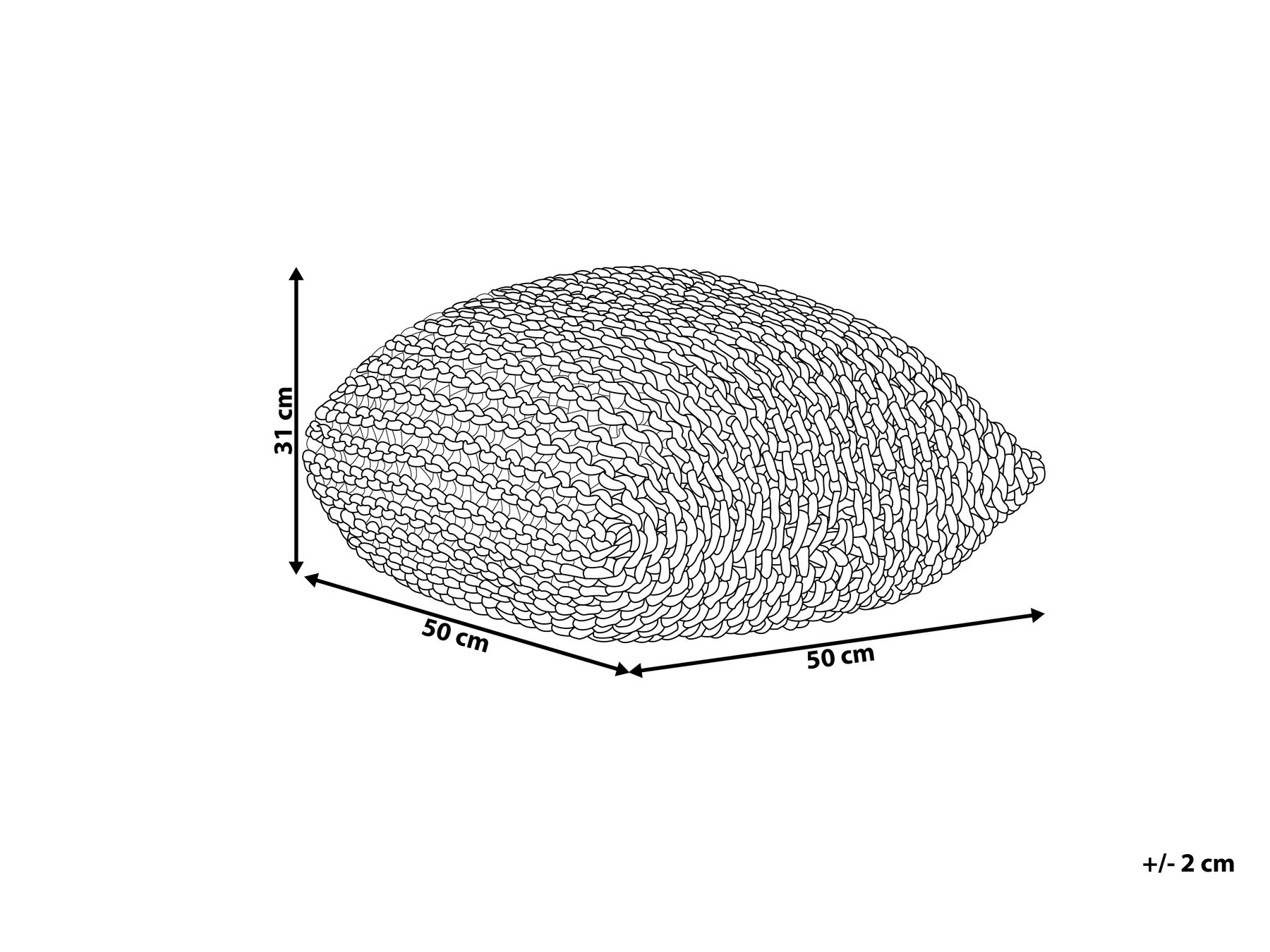 Puf CONRAD Bawełna Morski_756655