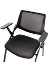 Sada 2 konferenčních židlí černé VALDEZ_902296