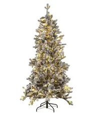 Ośnieżona sztuczna choinka świąteczna LED TATLOW 180 cm Zielony_813199