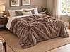 Bedspread DELICE 200 x 220 cm Brown