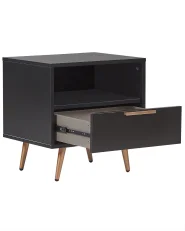 1 Drawer Bedside Table INDIO Black_789586