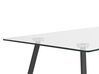 Spazio Casa Tavolo piano in Vetro struttura in metallo Rettangolare Allungabile - 110 x 70 cm, Grigio Spazio Casa Tavolo piano in Vetro struttura in metallo Rettangolare Allungabile - 110 x 70 cm, Grigio