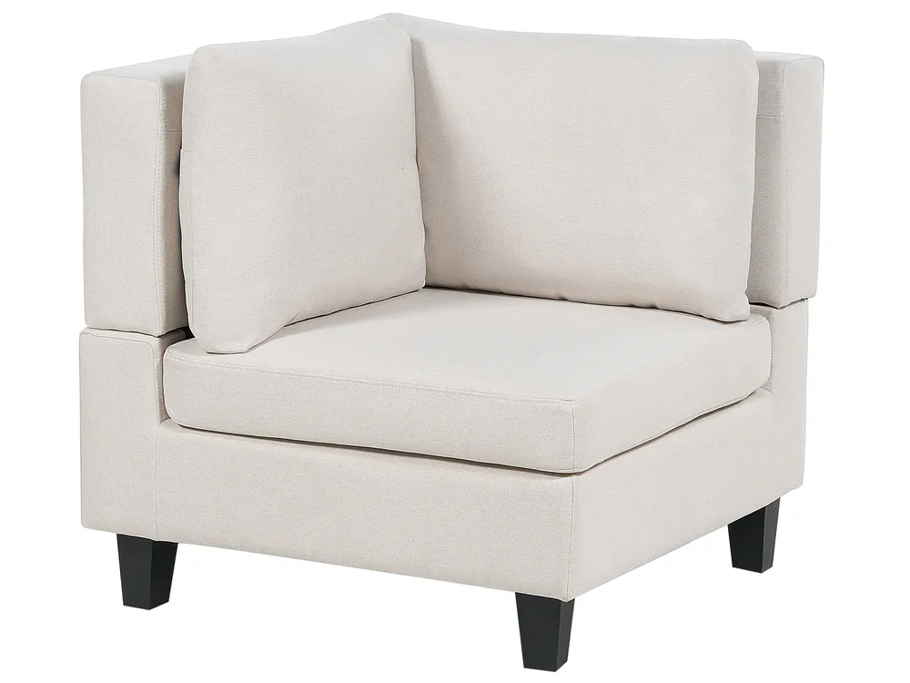 Divano modulare a U 5 posti UNSTAD Tessuto Beige chiaro_891120