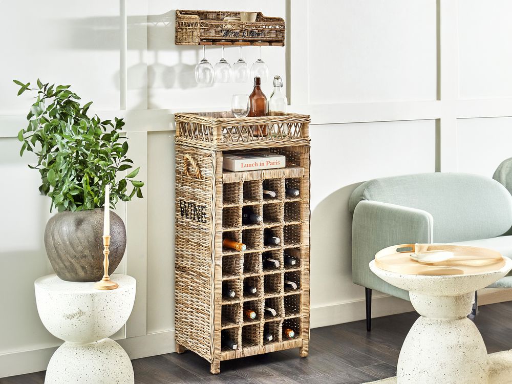 Argos wine rack bamboo online